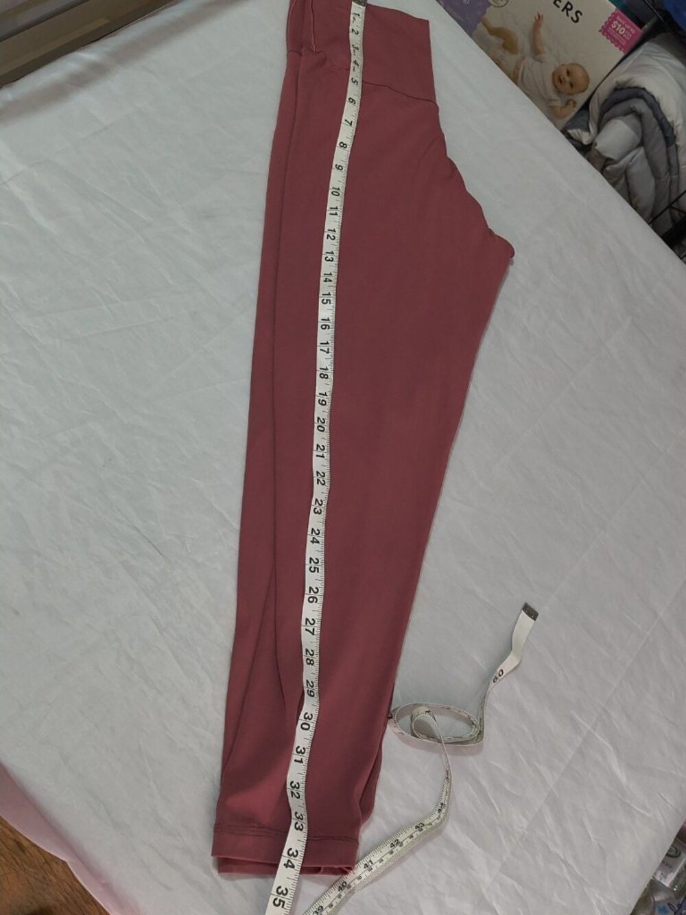 Offline By Aerie Crossover Real Me 7/8 High Rise Size Large Red Leggings - Picture 11 of 13